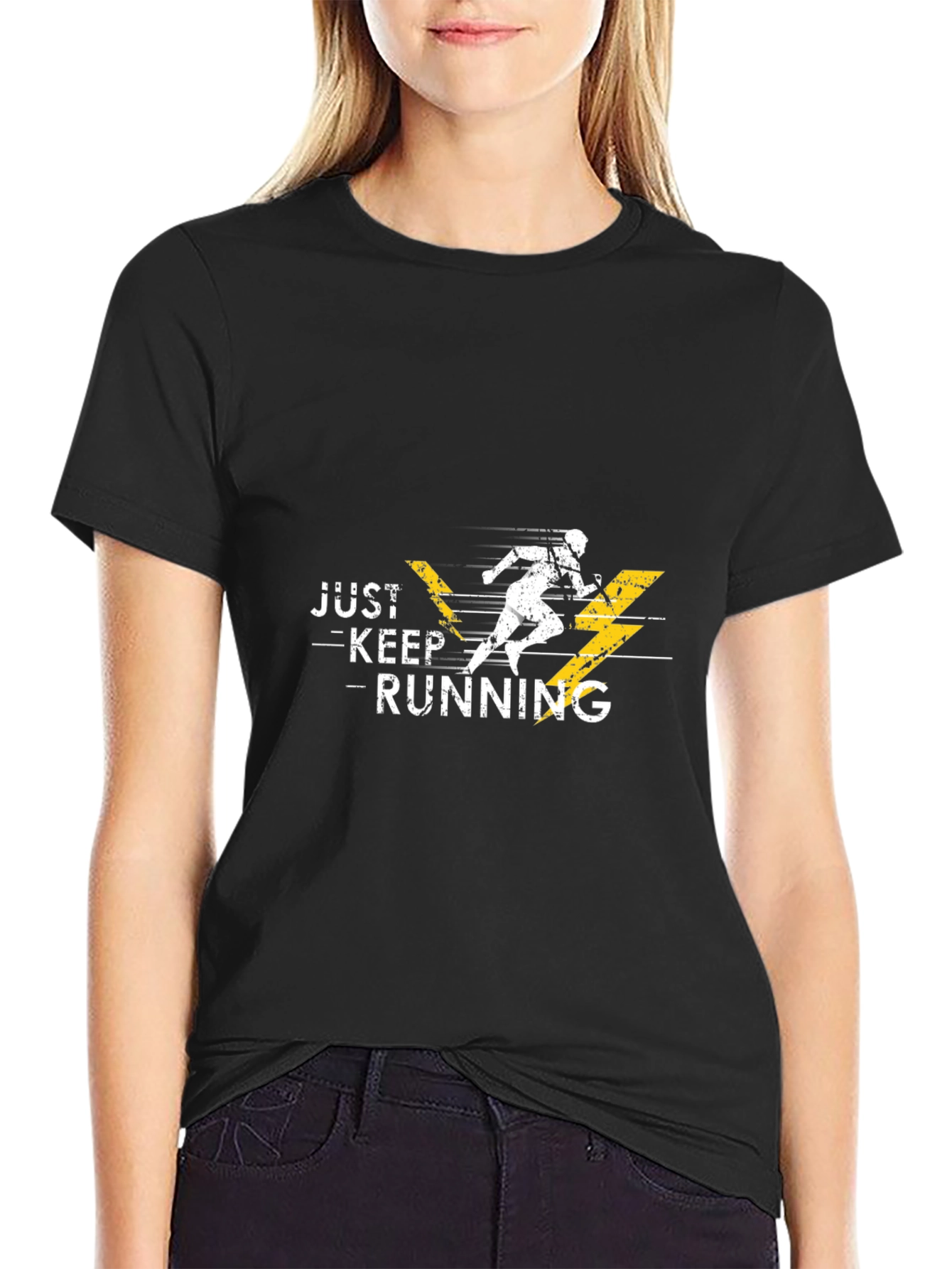 Just Keep Running Graphic Tee