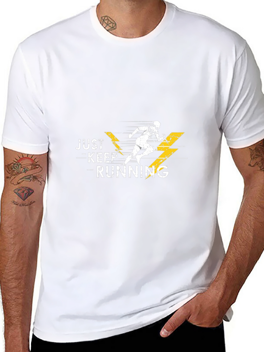 Just Keep Running Graphic Tee