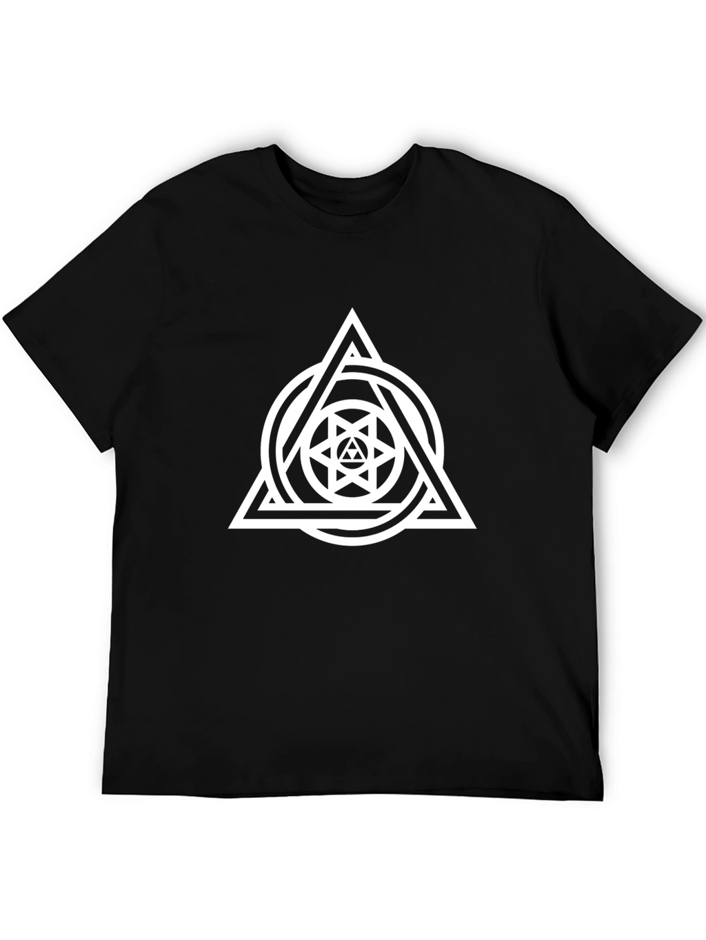 Geometric Triangle Circle Graphic Tee