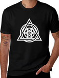 Geometric Triangle Circle Graphic Tee