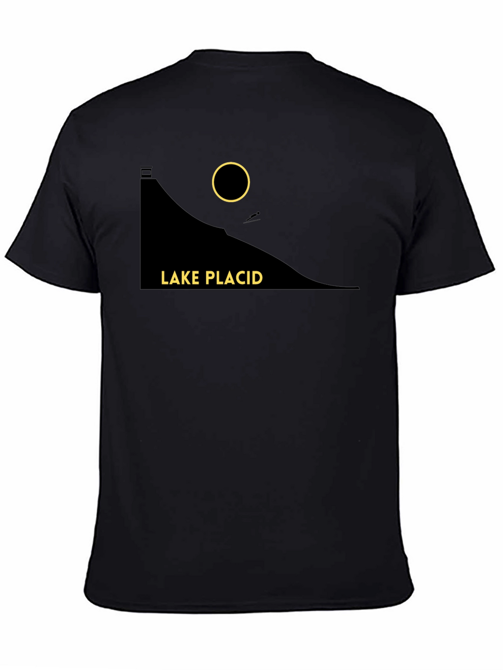Lake Placid Graphic T-Shirt - Stylish Black Tee