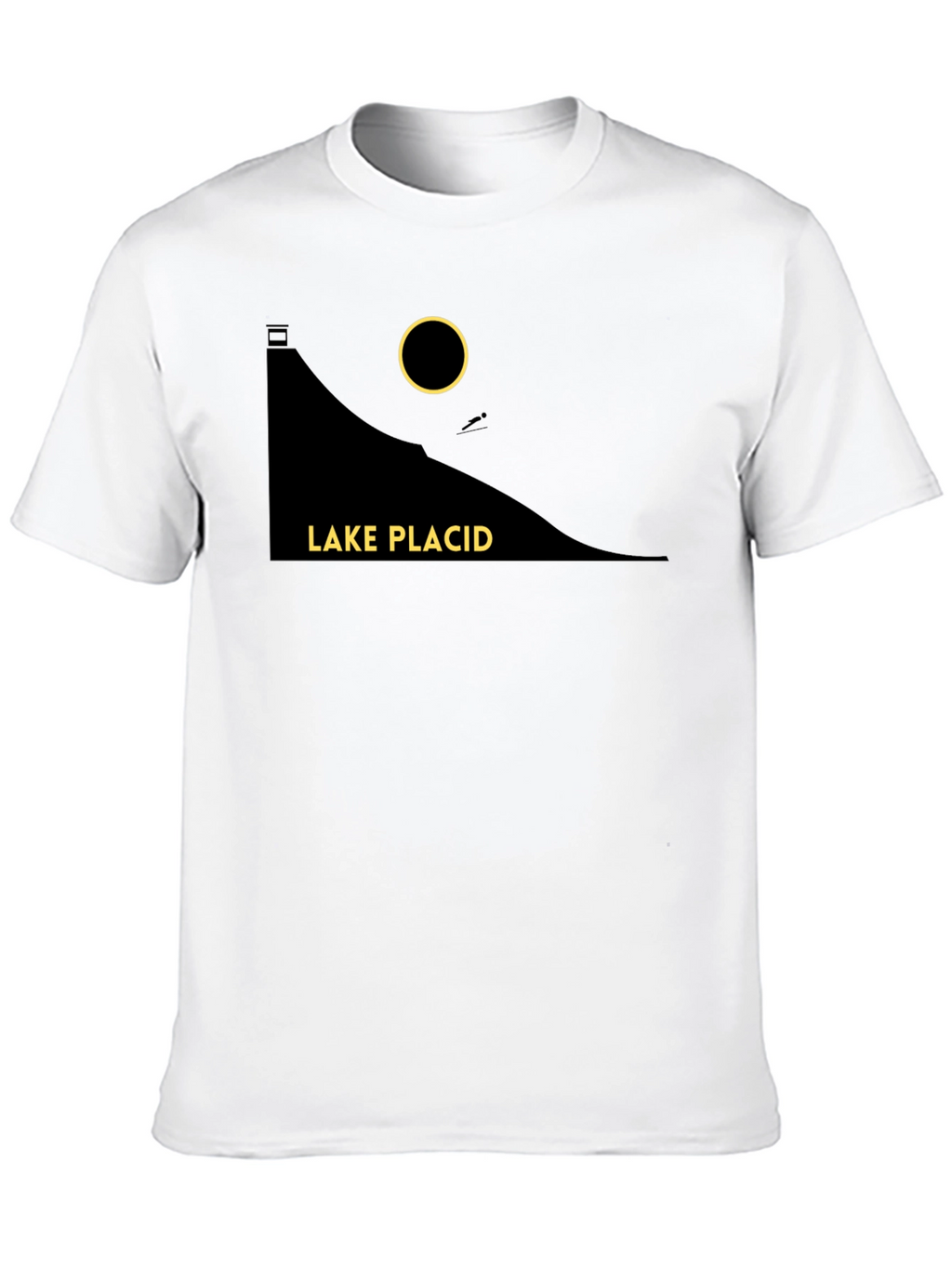 Lake Placid Graphic T-Shirt - Stylish Black Tee