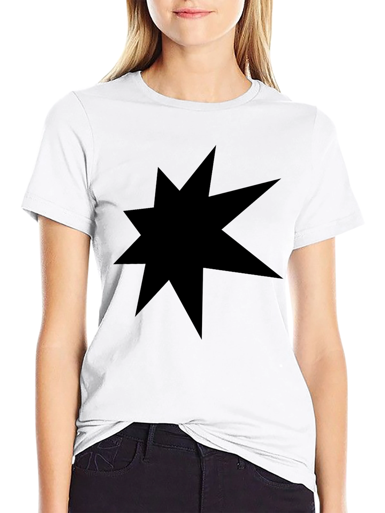 Black Star Graphic Tee - Modern Casual Comfort