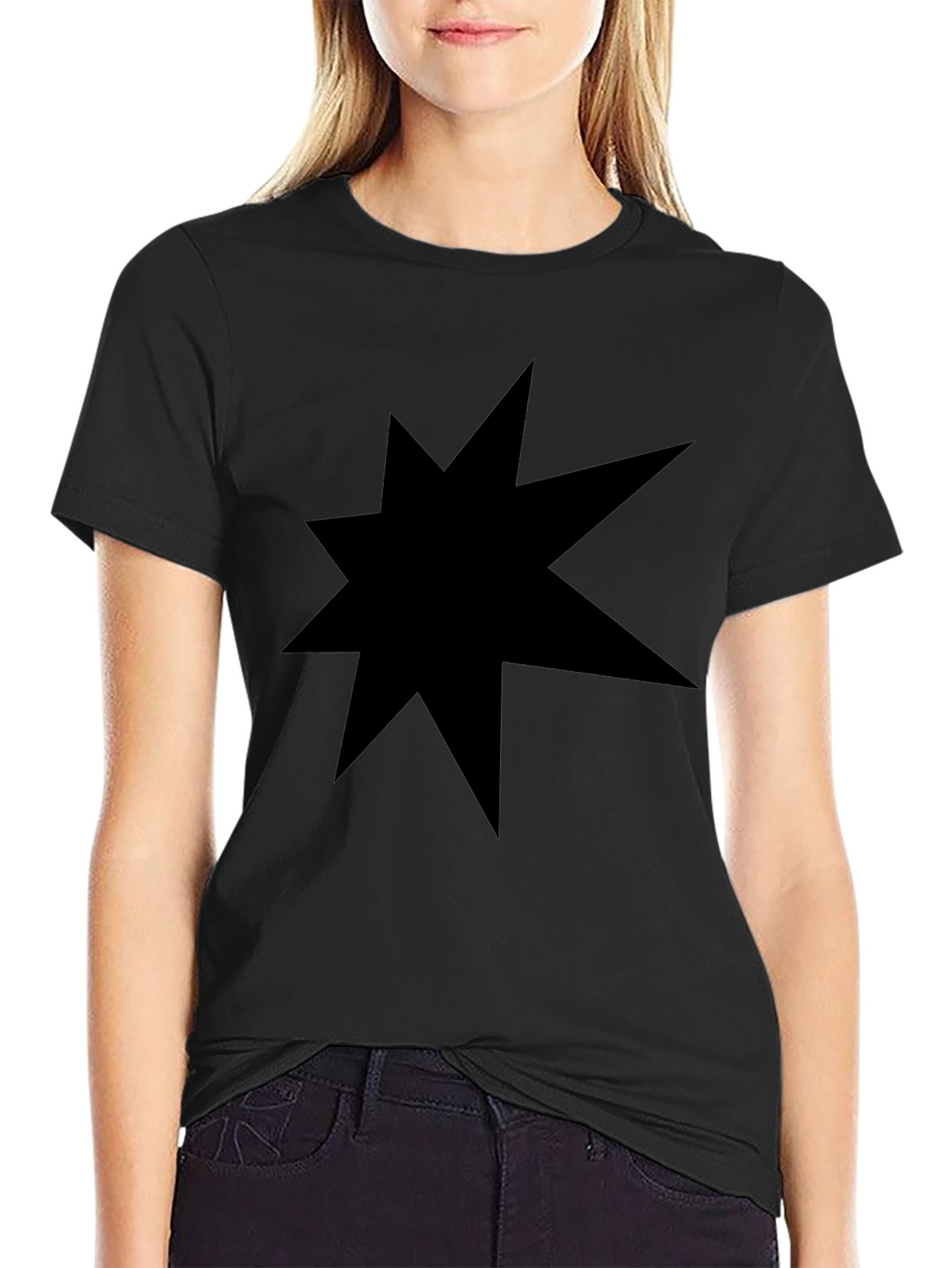 Black Star Graphic Tee - Modern Casual Comfort