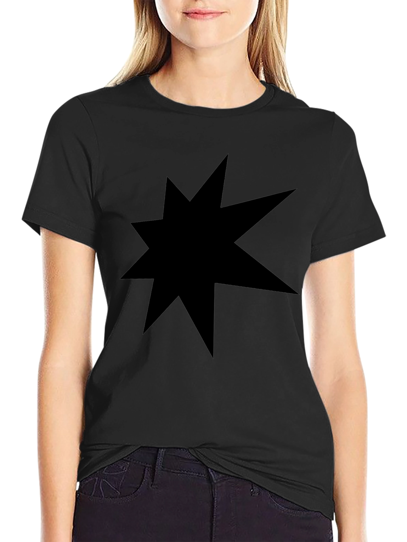 Black Star Graphic Tee - Modern Casual Comfort