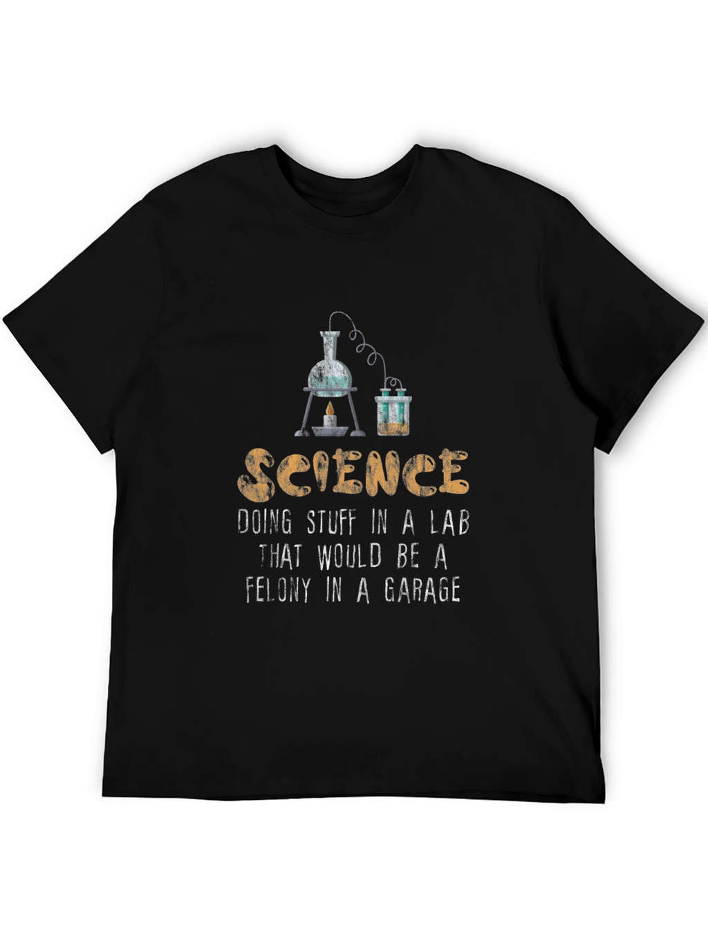 Science Lab Humor T-Shirt - Black