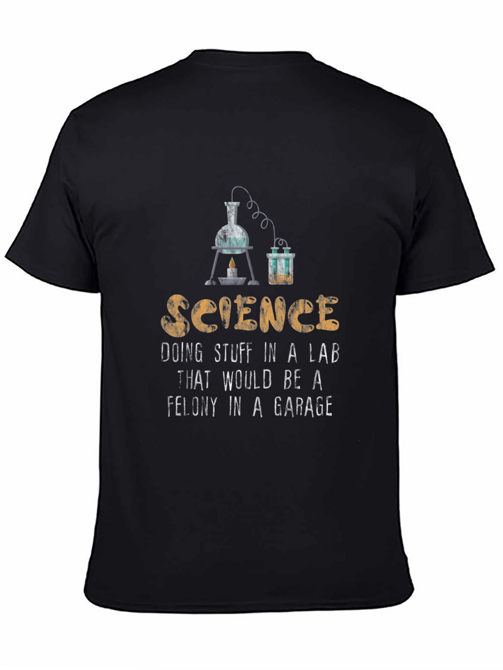 Science Lab Humor T-Shirt - Black