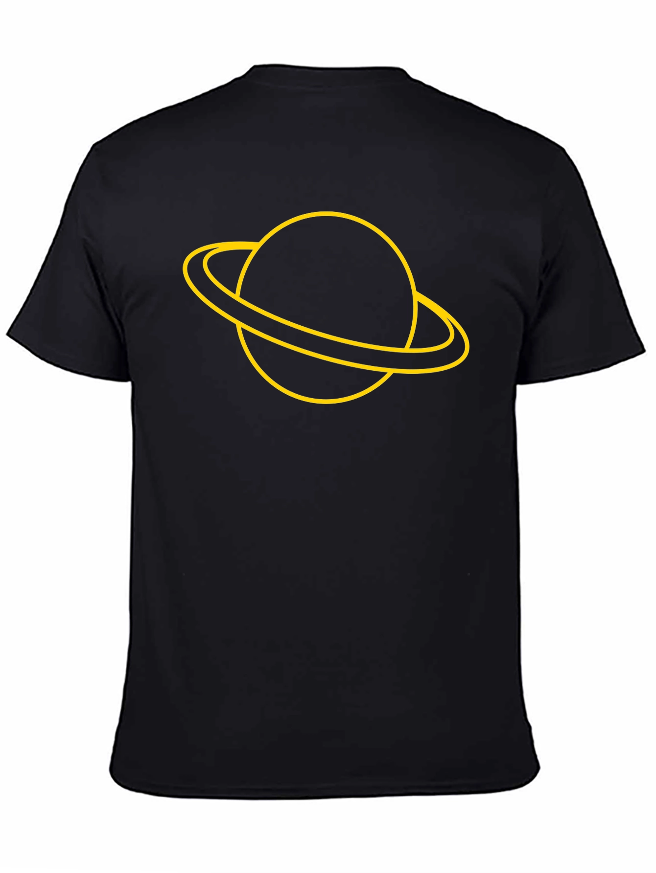 Saturn Graphic Tee - Stylish Black T-Shirt