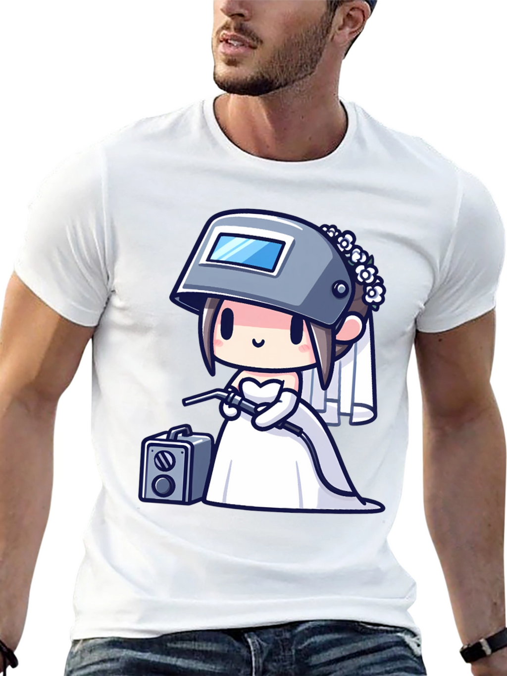 Welder Bride T-Shirt - Funny Wedding Tee
