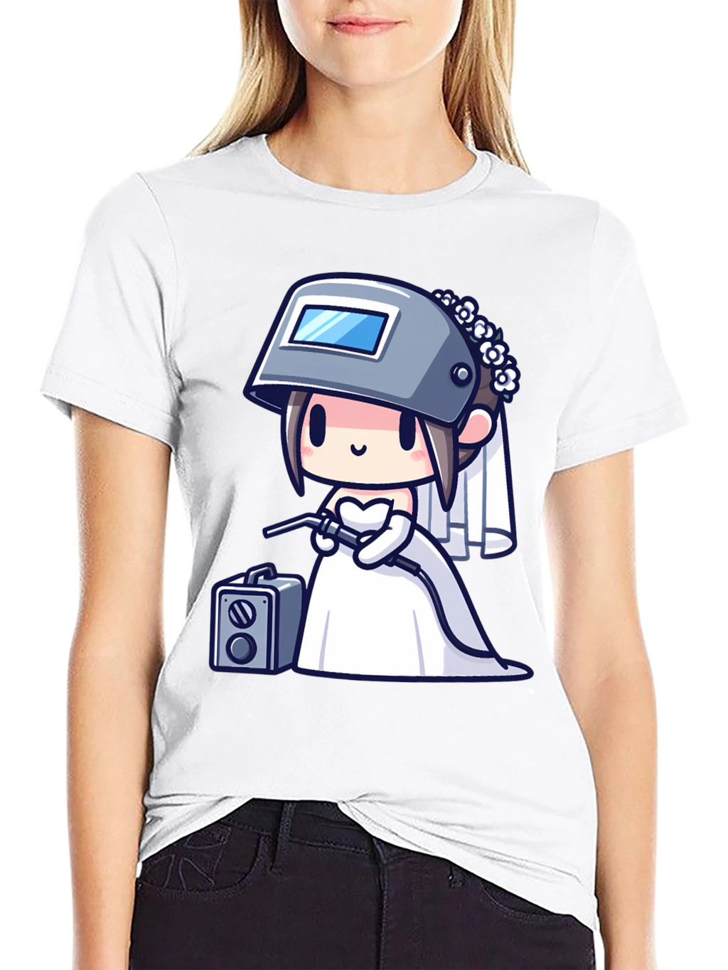 Welder Bride T-Shirt - Funny Wedding Tee
