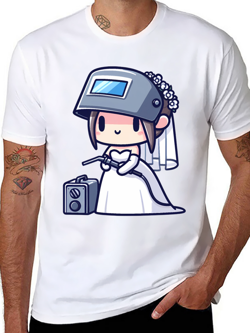 Welder Bride T-Shirt - Funny Wedding Tee