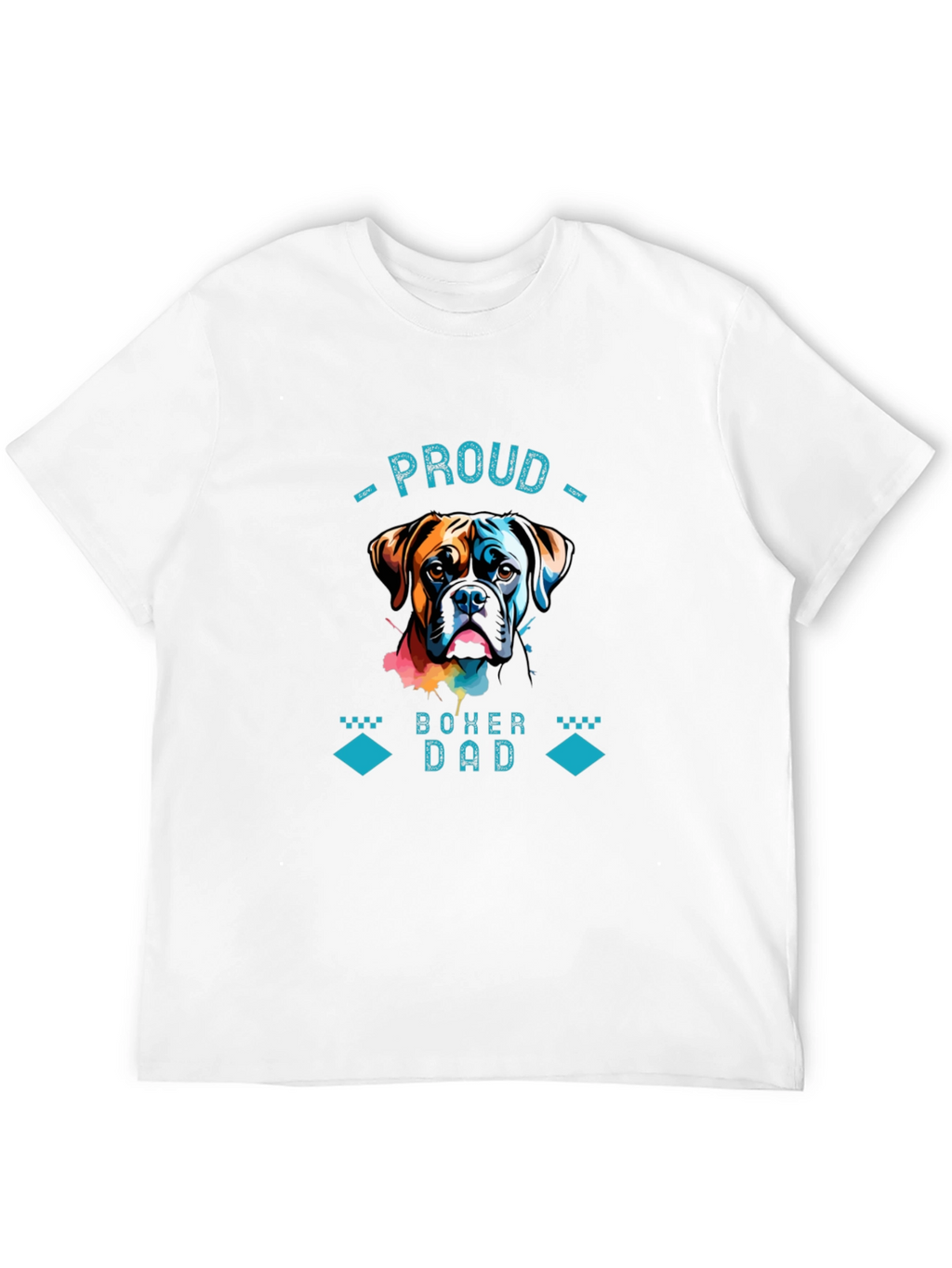 Proud Boxer Dad Graphic T-Shirt