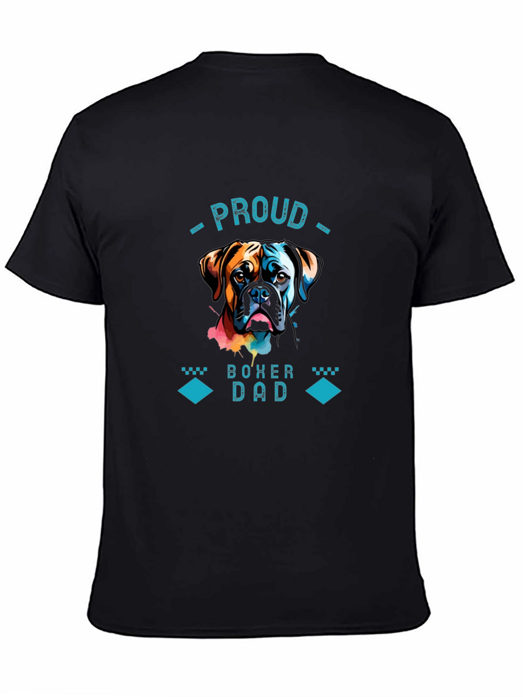 Proud Boxer Dad Graphic T-Shirt