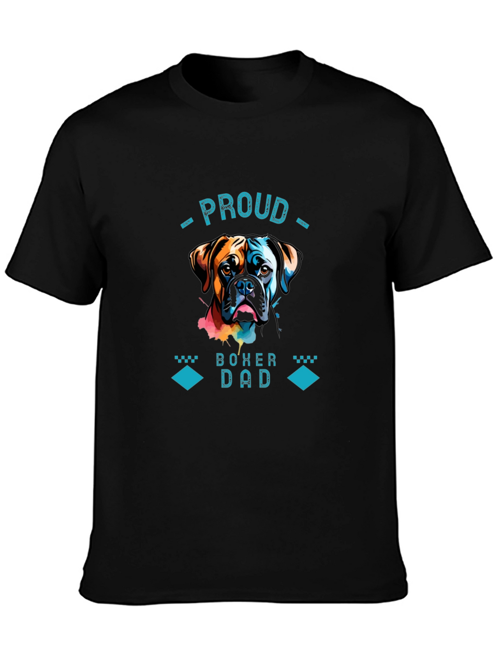 Proud Boxer Dad Graphic T-Shirt