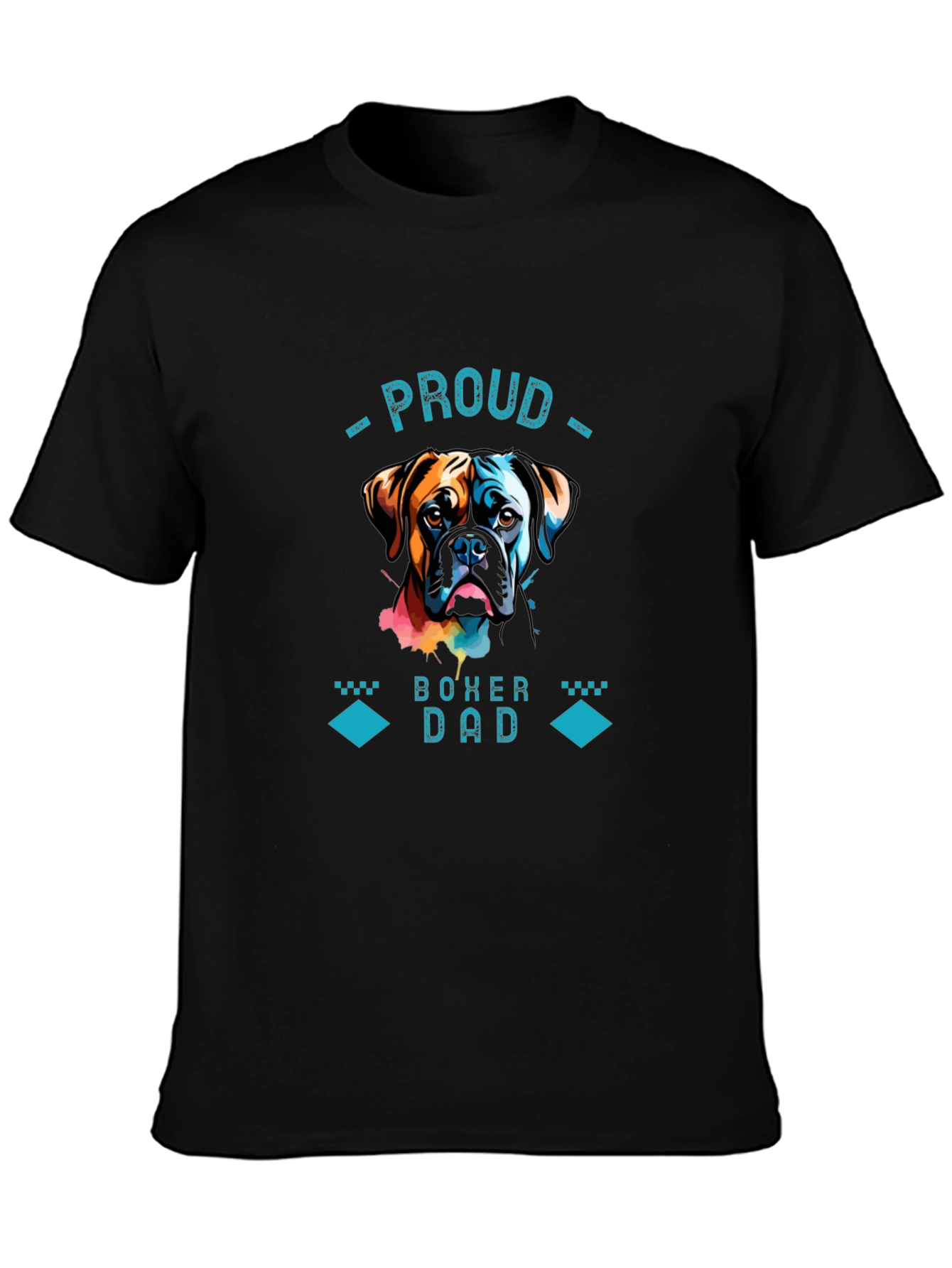 Proud Boxer Dad Graphic T-Shirt