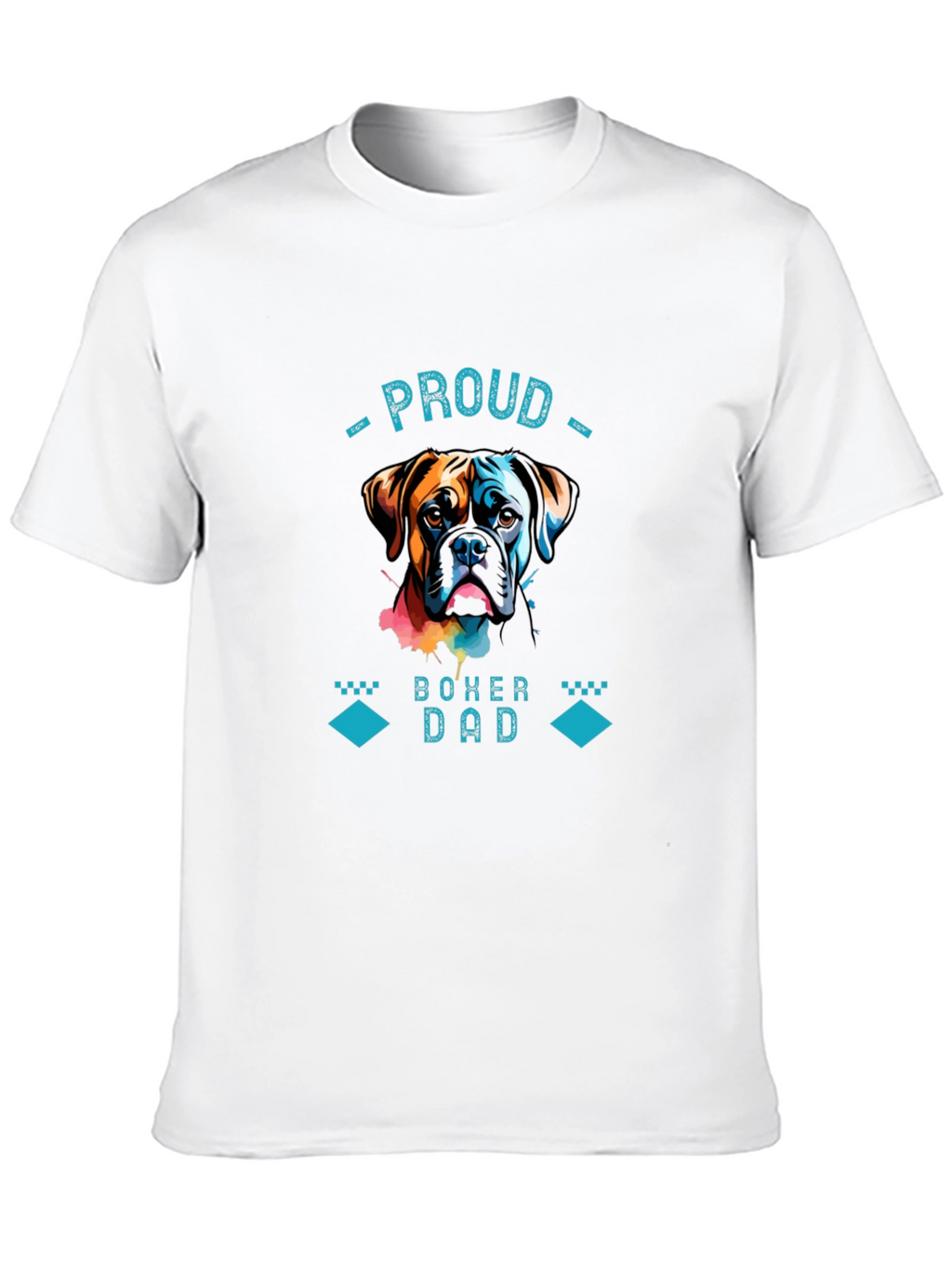 Proud Boxer Dad Graphic T-Shirt