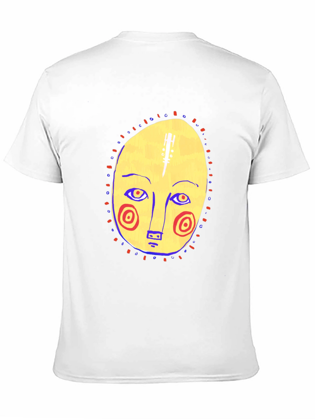 Abstract Face Graphic Tee - Stylish Comfort