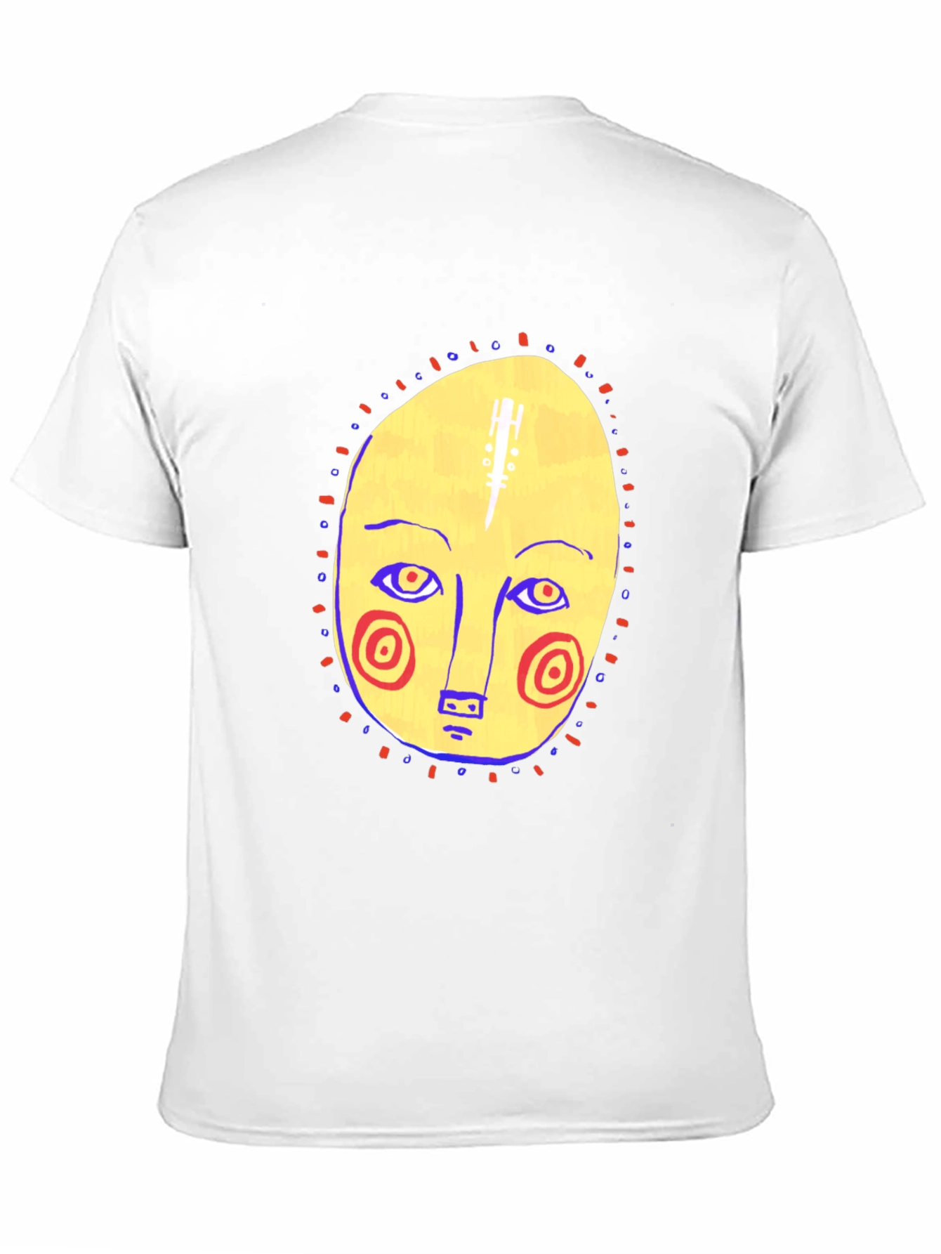 Abstract Face Graphic Tee - Stylish Comfort