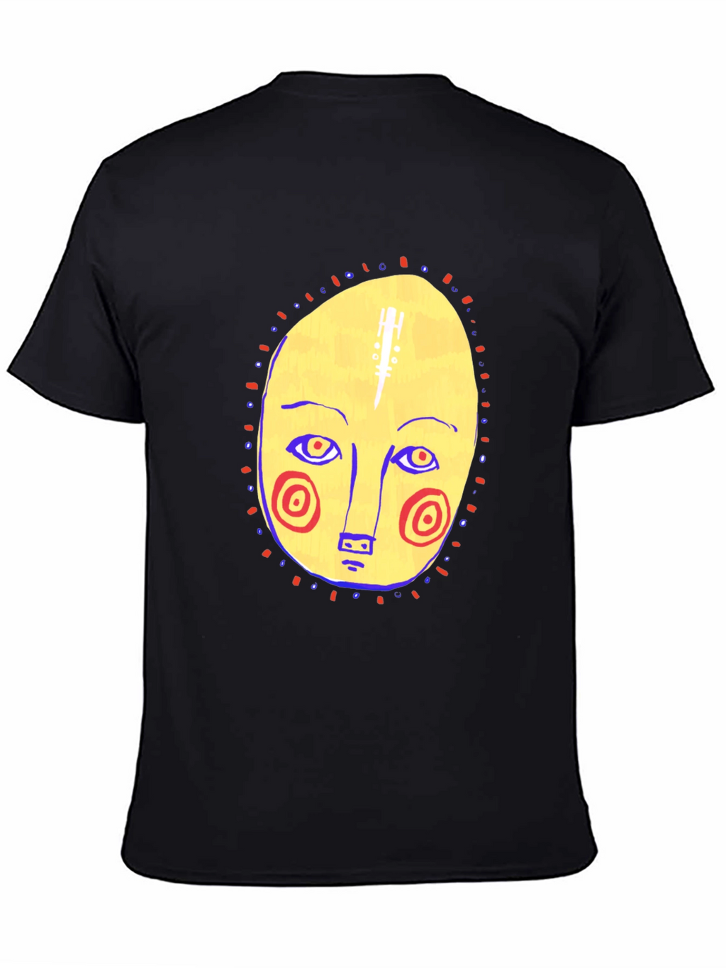 Abstract Face Graphic Tee - Stylish Comfort