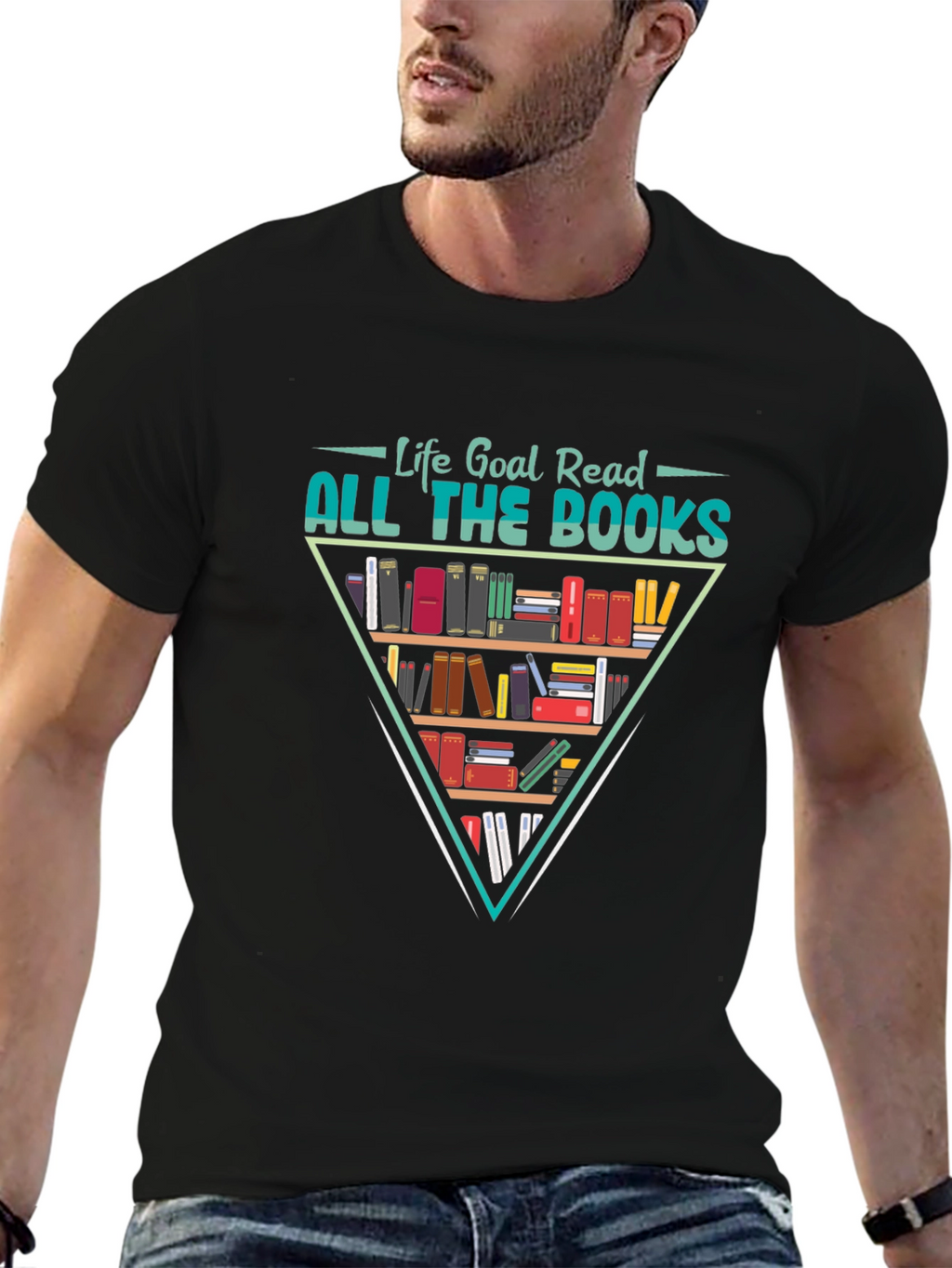 Life Goal Read All The Books Graphic T-Shirt