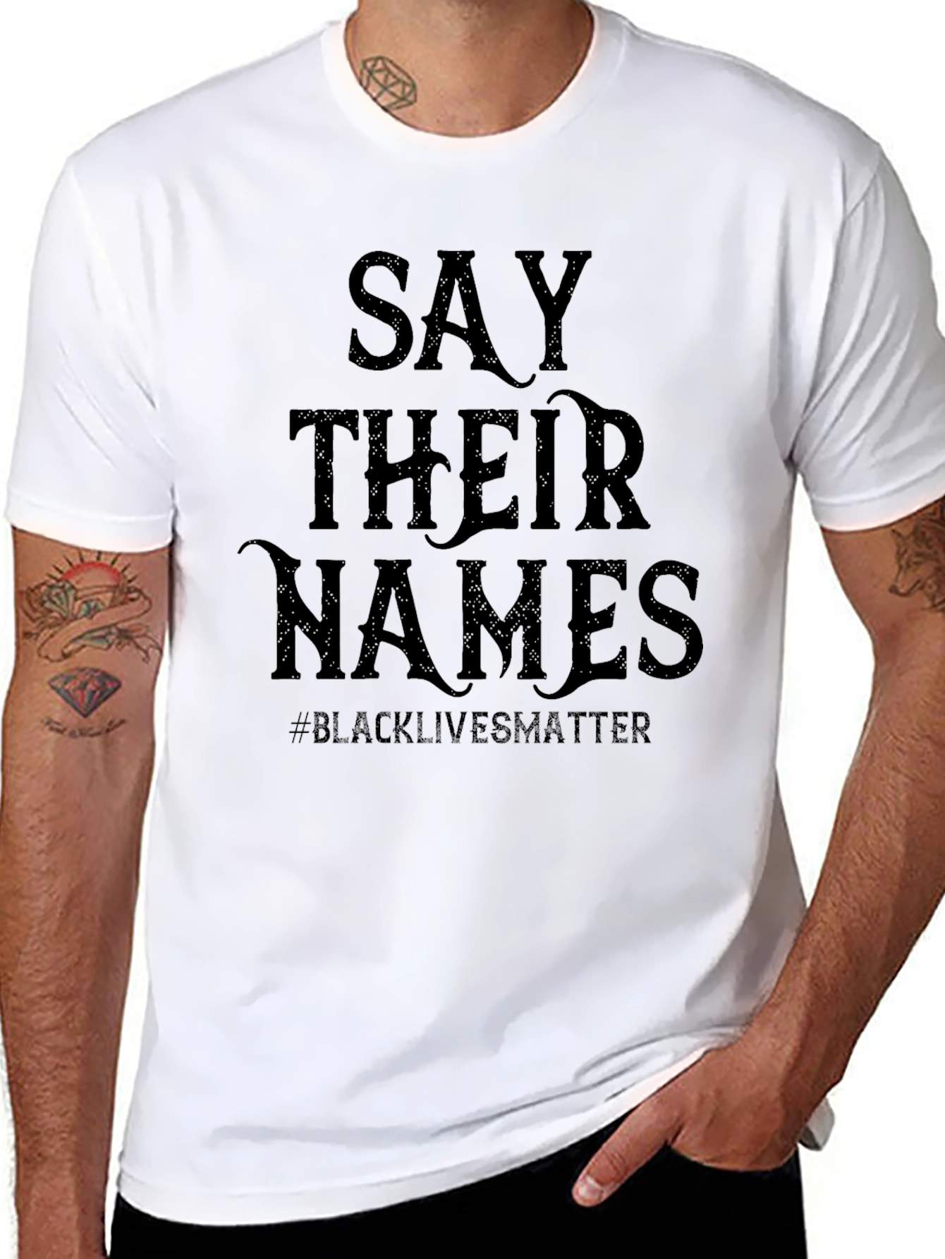 Say Their Names Black Lives Matter T-Shirt