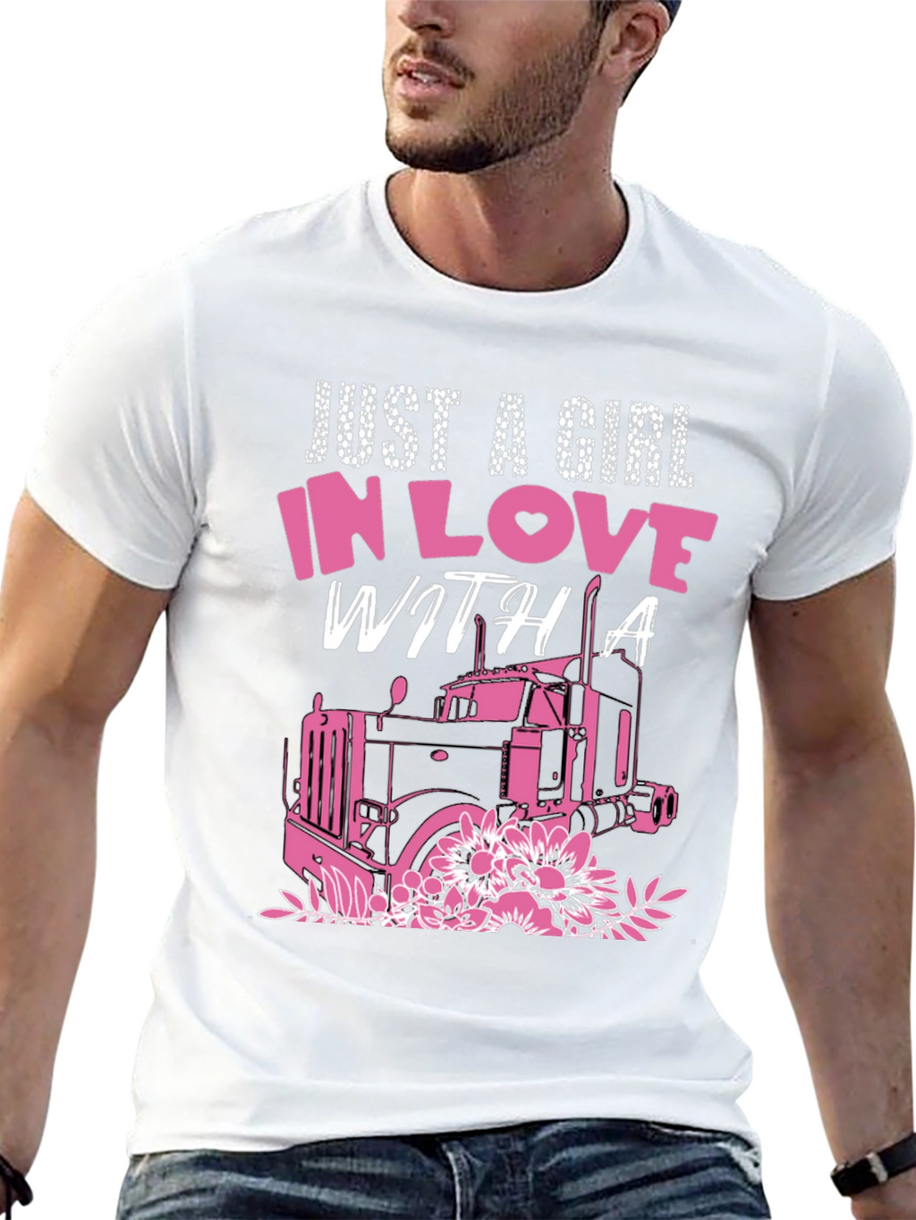 Girl In Love With A Trucker Tee