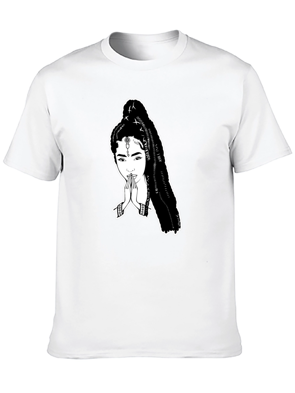 Black T-Shirt with Unique Graphic Print