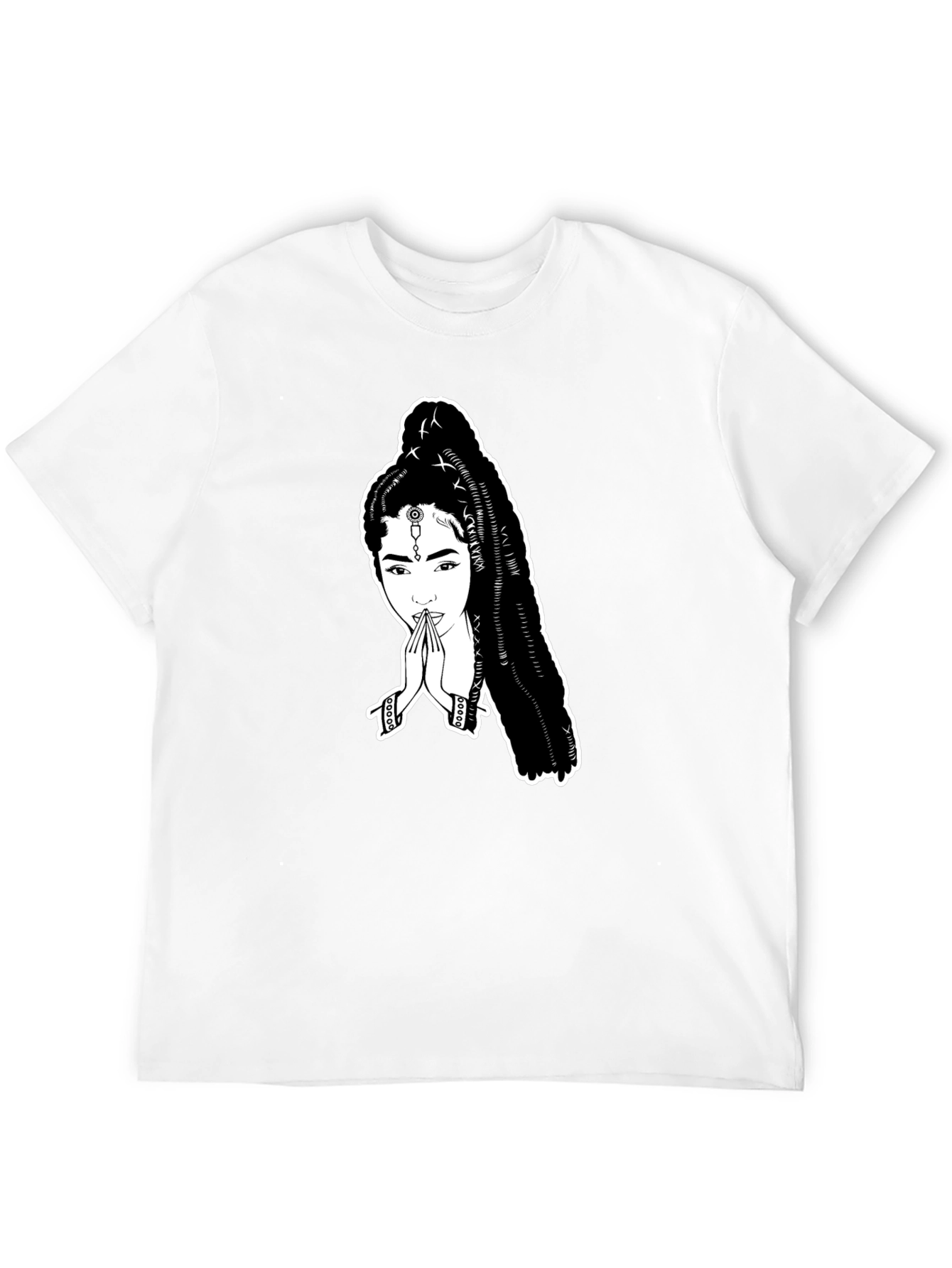 Black T-Shirt with Unique Graphic Print