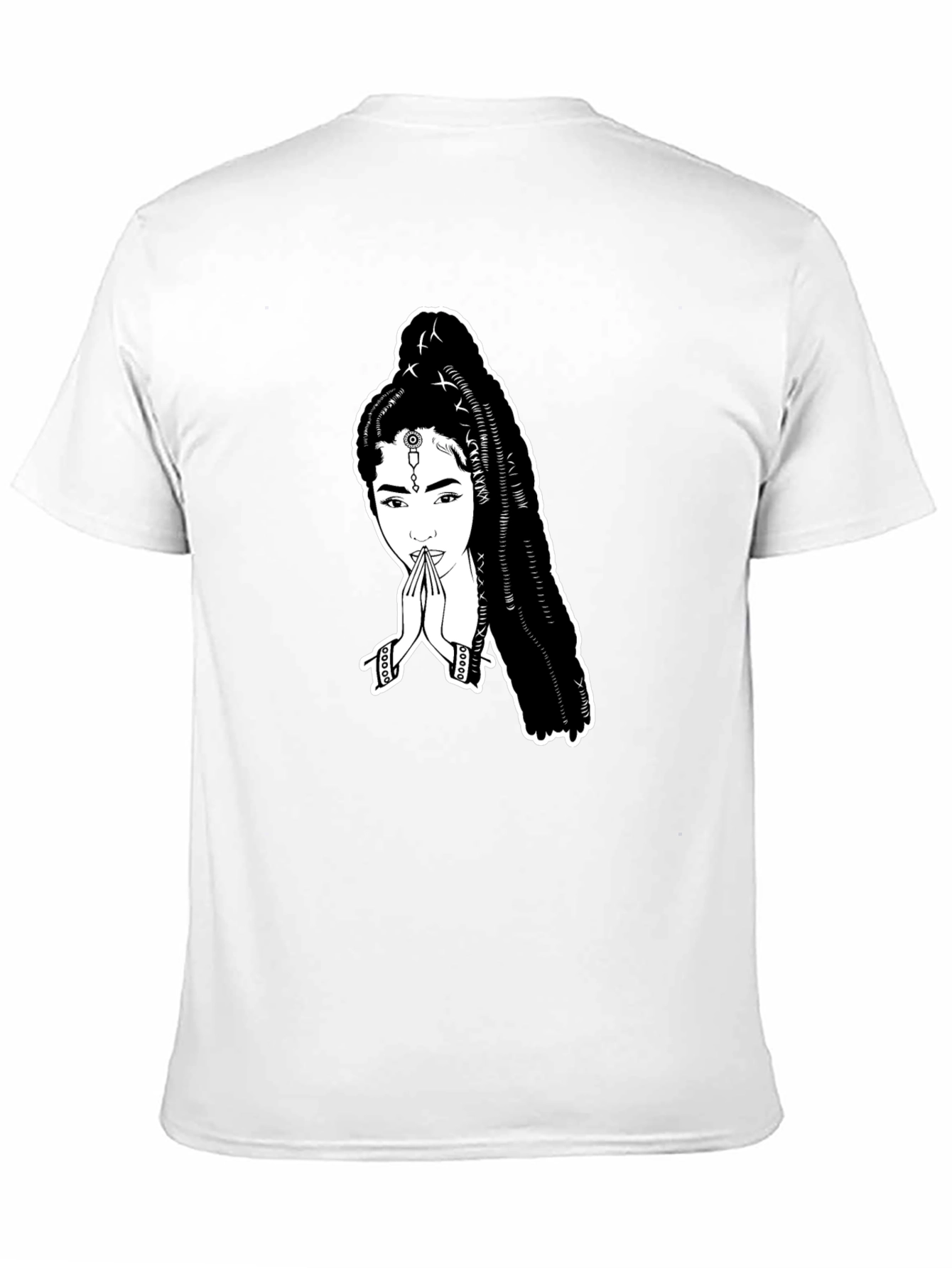 Black T-Shirt with Unique Graphic Print