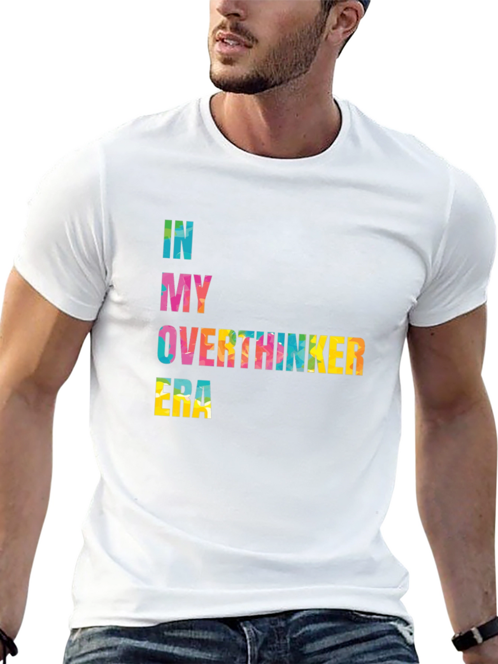 Overthinker Era Black T-Shirt