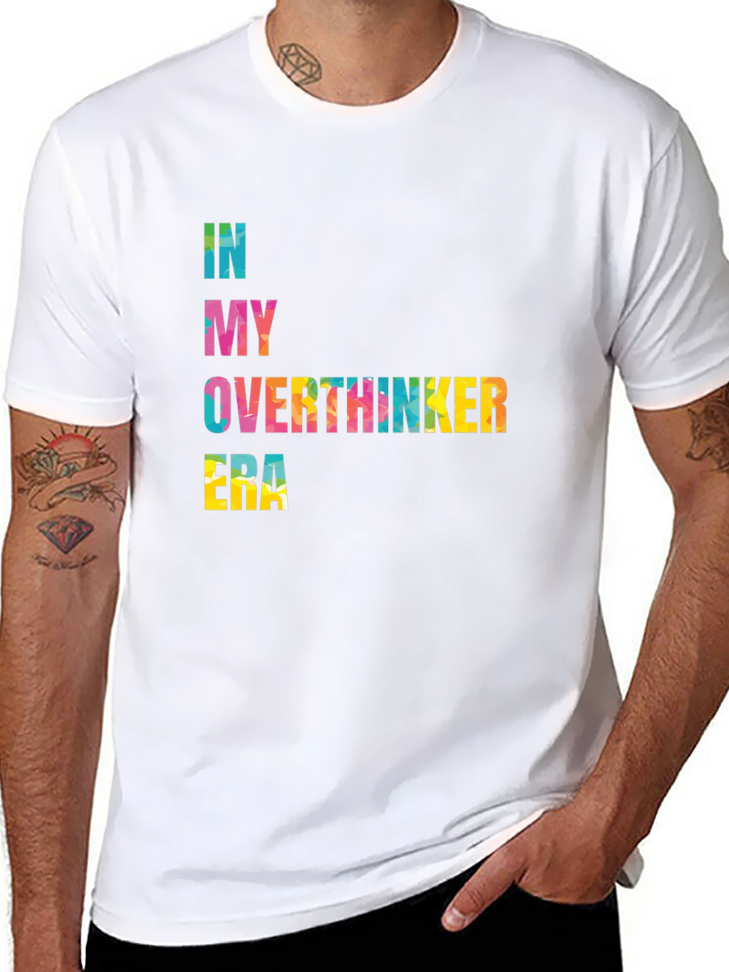 Overthinker Era Black T-Shirt