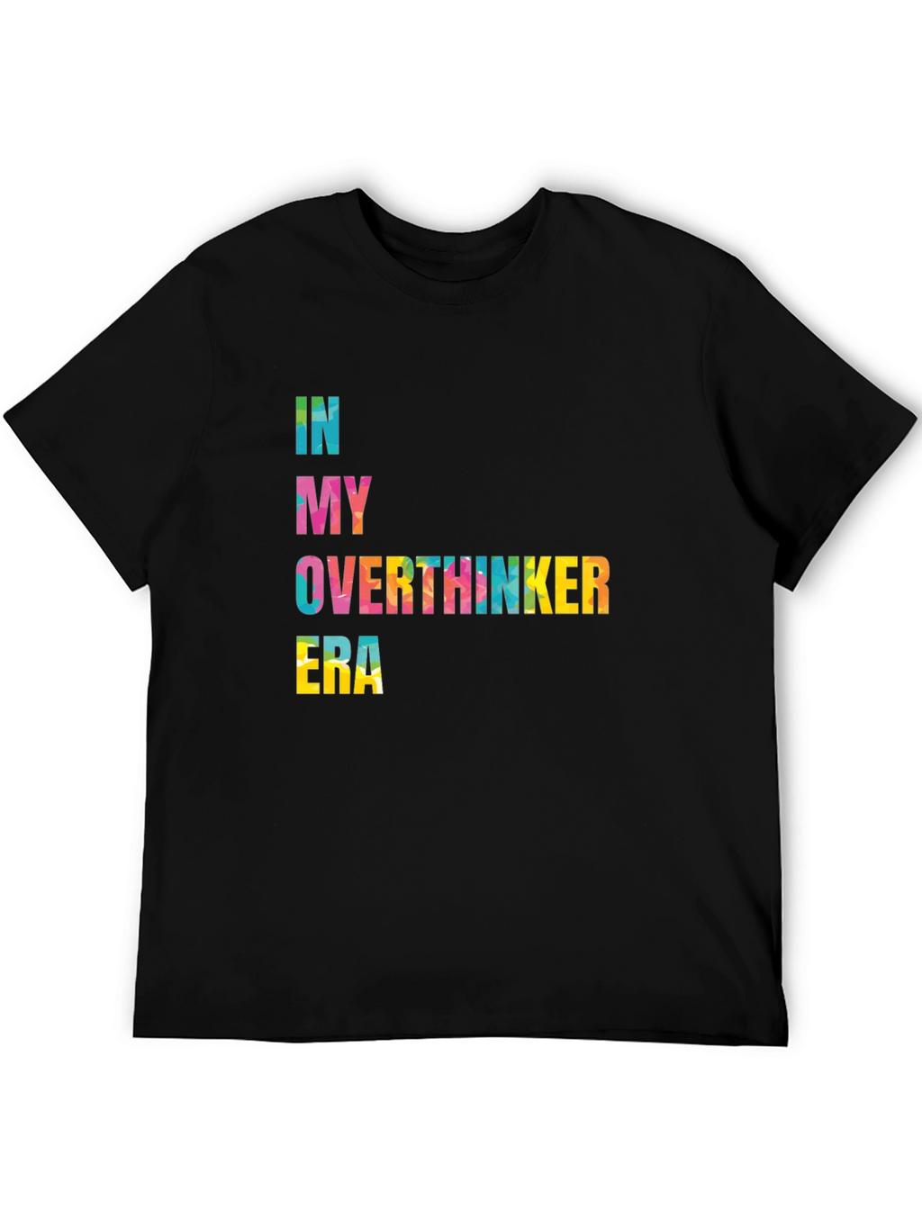 Overthinker Era Black T-Shirt