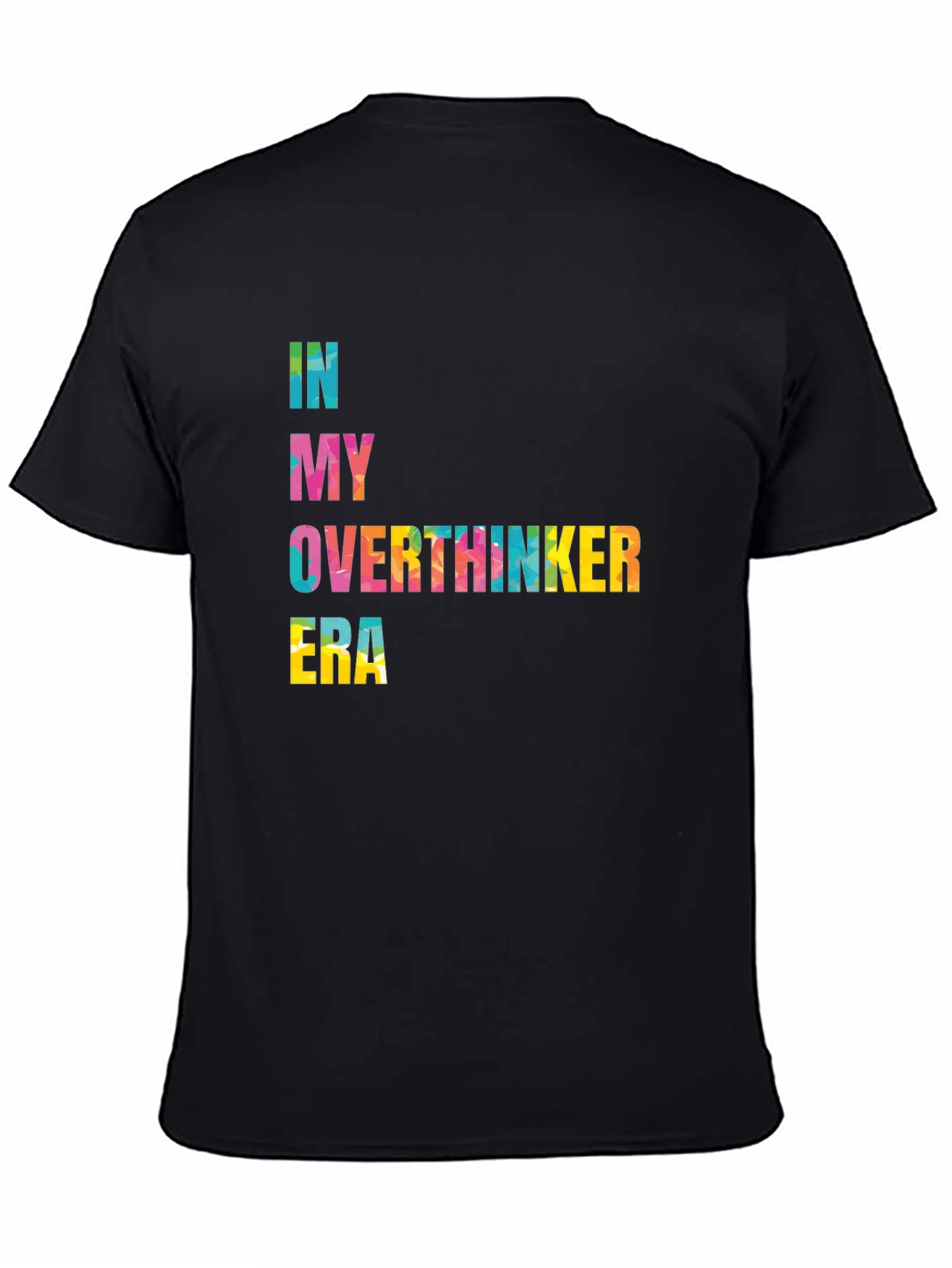 Overthinker Era Black T-Shirt