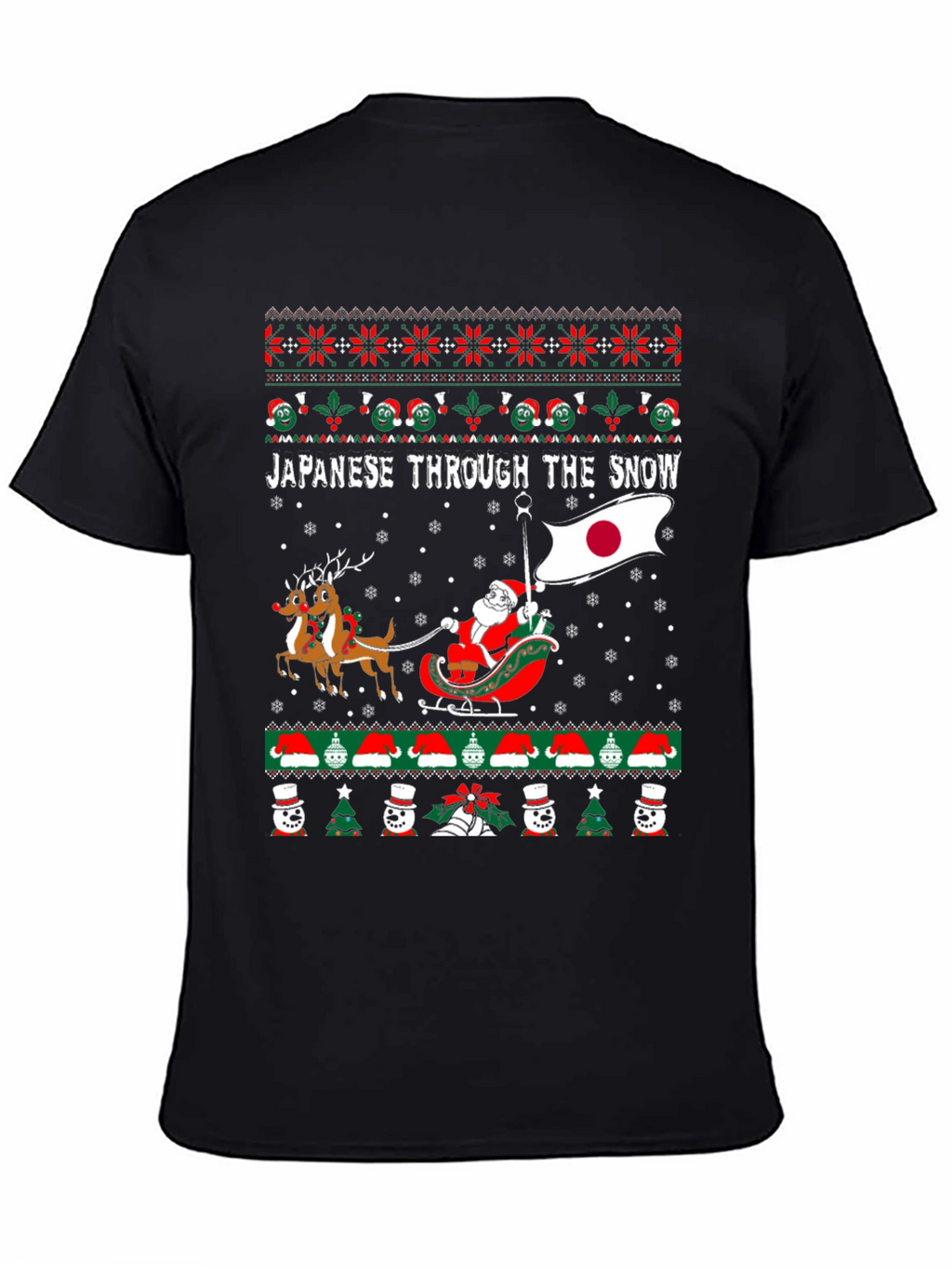 Japanese Through the Snow Christmas T-Shirt