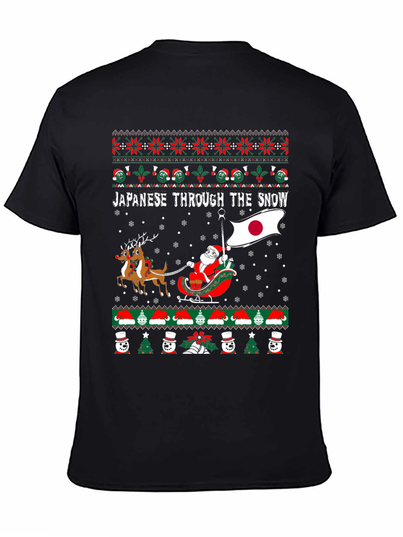 Japanese Through the Snow Christmas T-Shirt