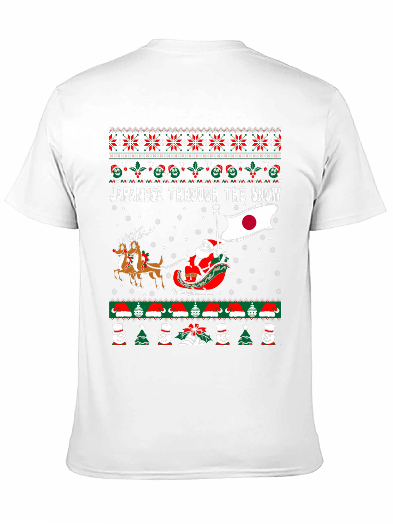 Japanese Through the Snow Christmas T-Shirt