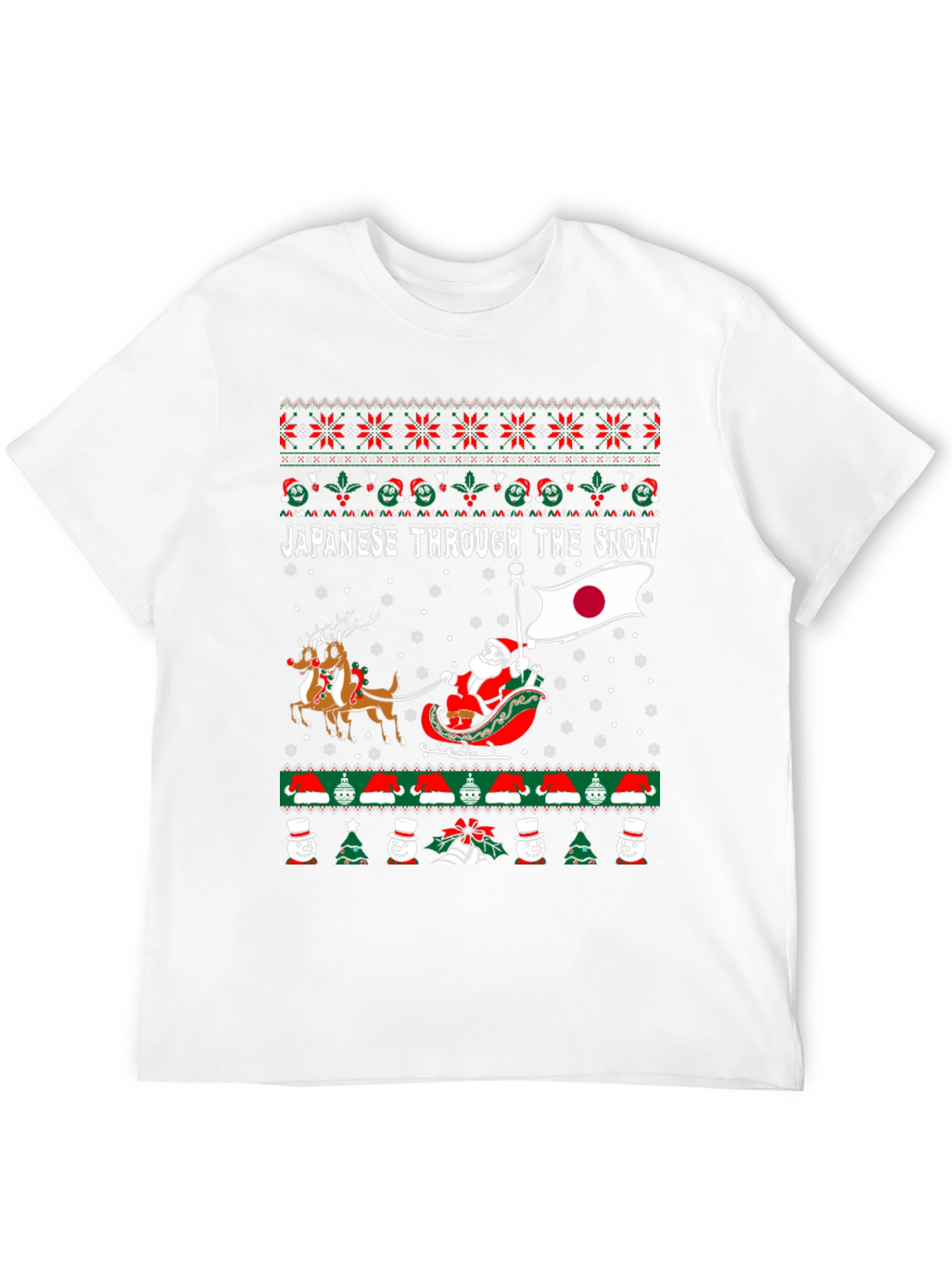 Japanese Through the Snow Christmas T-Shirt