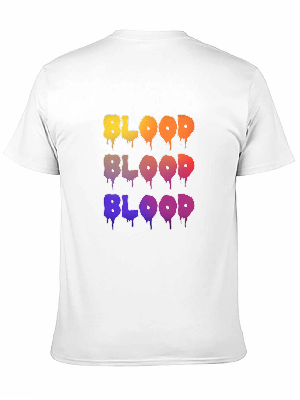 Colorful BLOOD Graphic T-Shirt