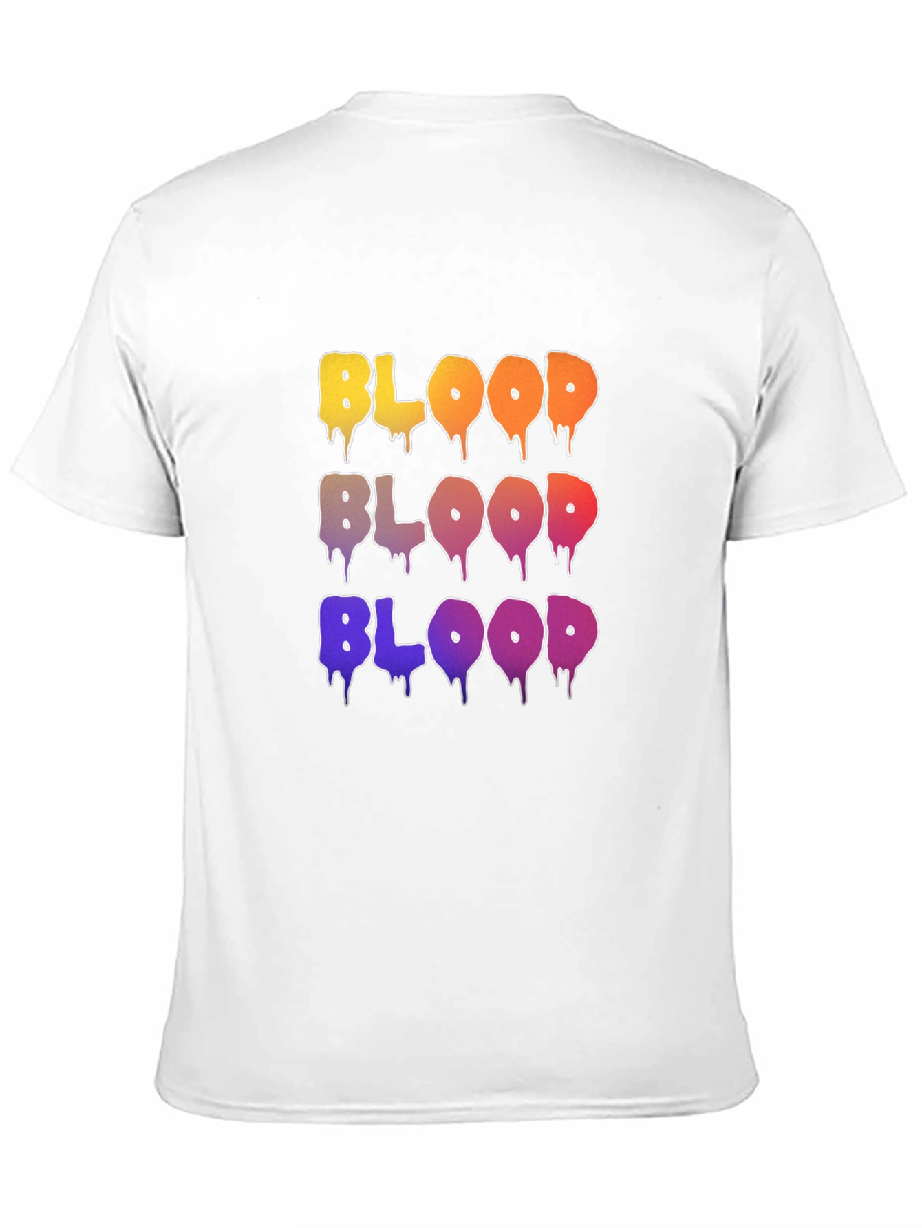 Colorful BLOOD Graphic T-Shirt