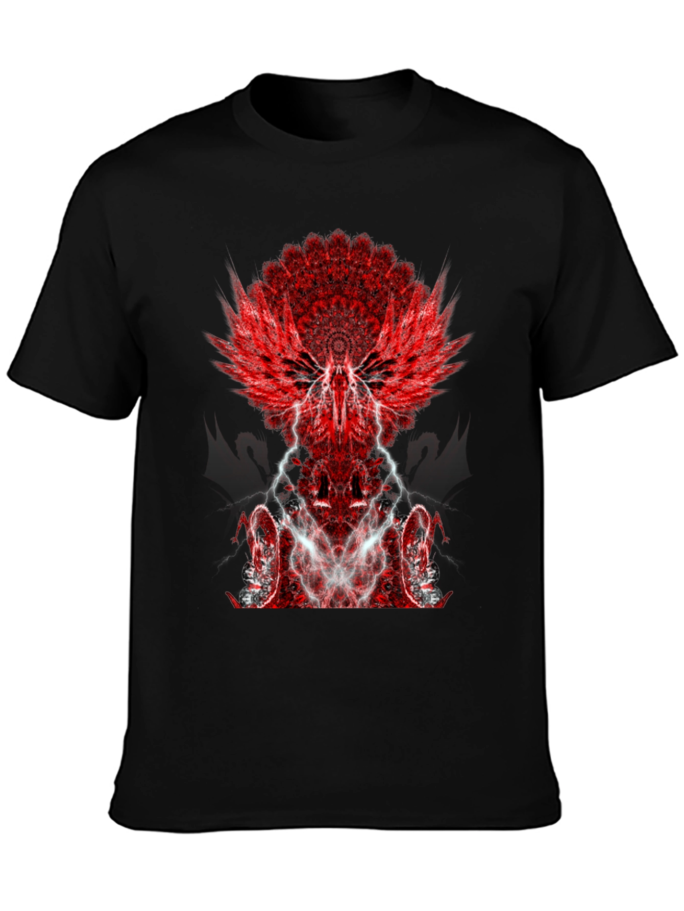 Winged Graphic Black T-Shirt