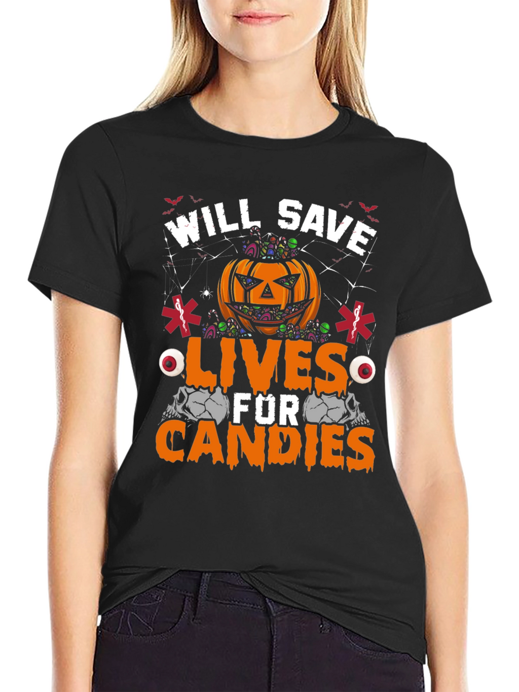 Will Save Lives For Candies Halloween T-Shirt