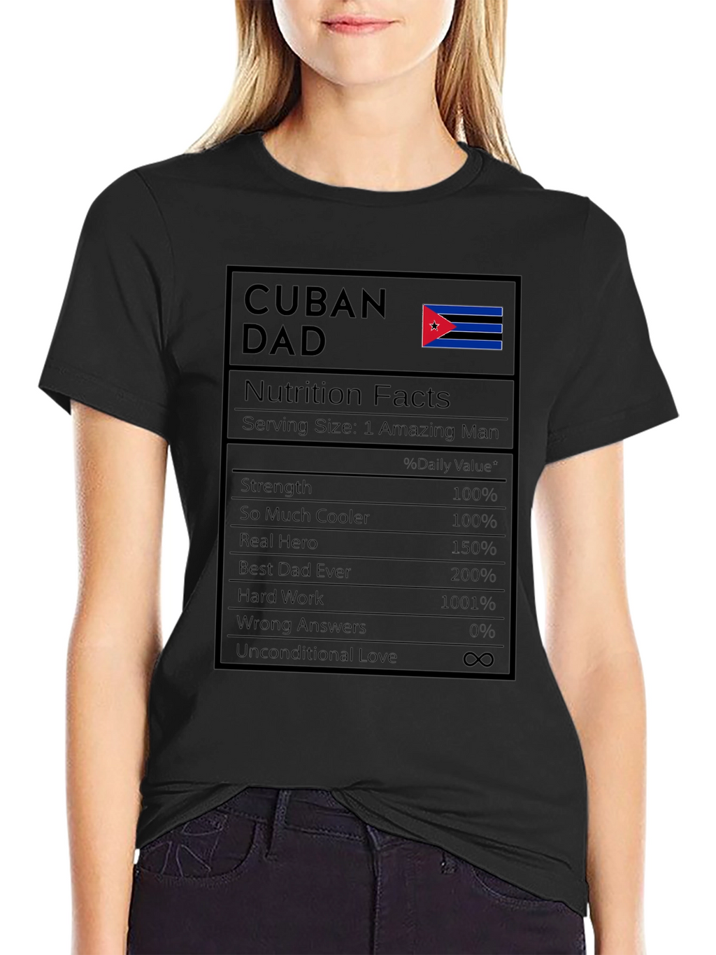 Cuban Dad Nutrition Facts T-Shirt