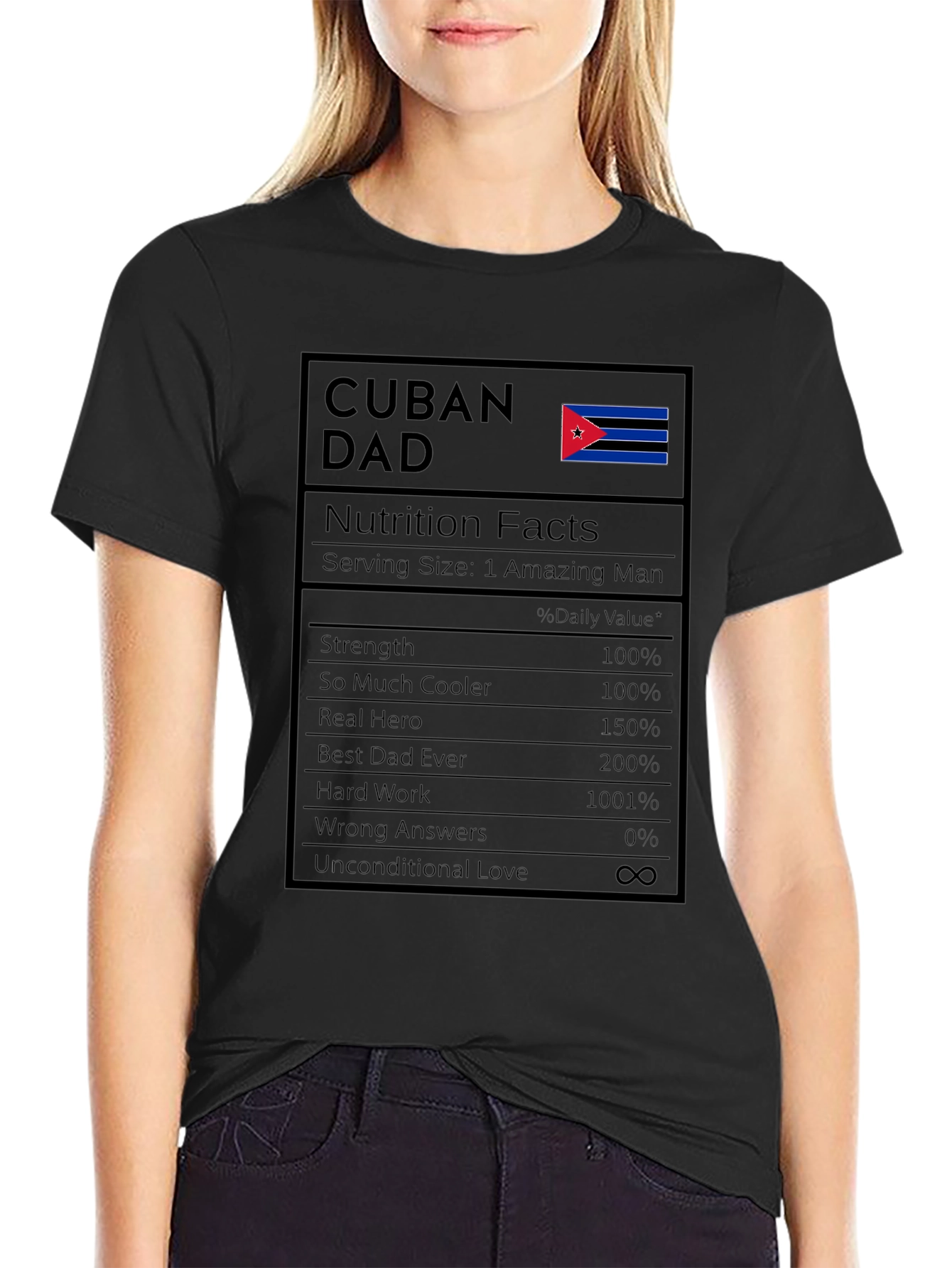 Cuban Dad Nutrition Facts T-Shirt