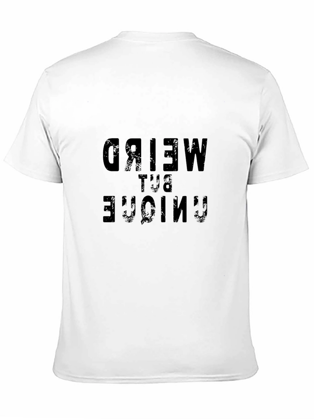 Weird But Unique Graphic Tee - Black Cotton T-Shirt