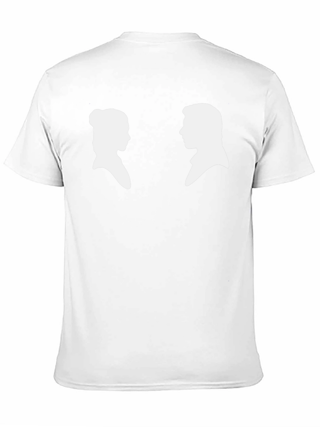 Silhouette Couple Graphic Tee - Black