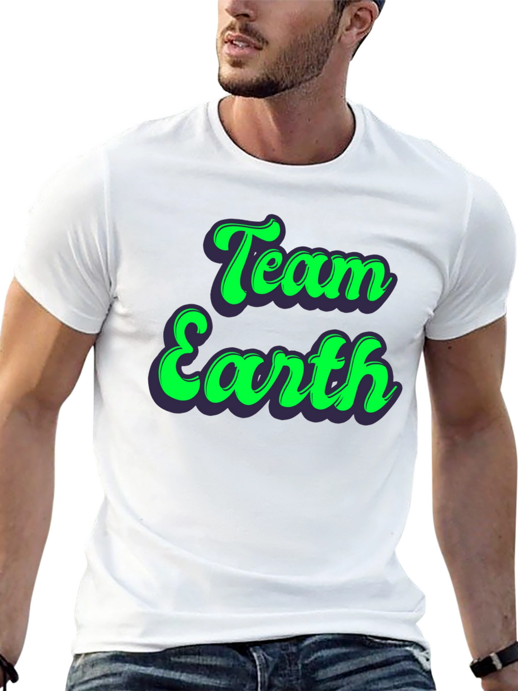 Team Earth Graphic Tee - Environmental Awareness