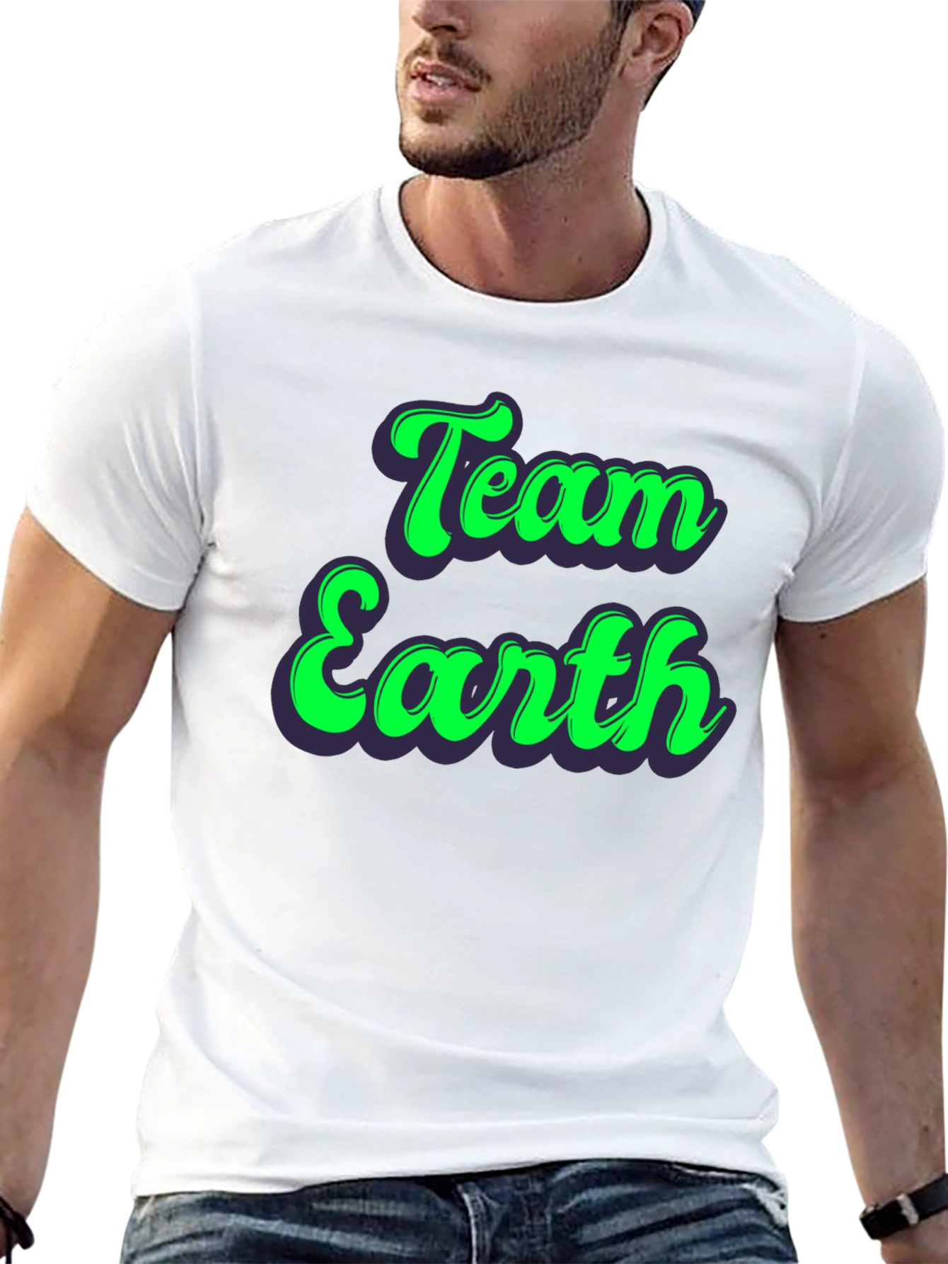 Team Earth Graphic Tee - Environmental Awareness