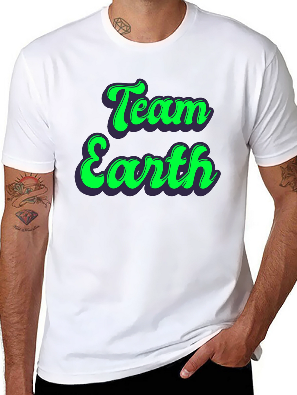 Team Earth Graphic Tee - Environmental Awareness