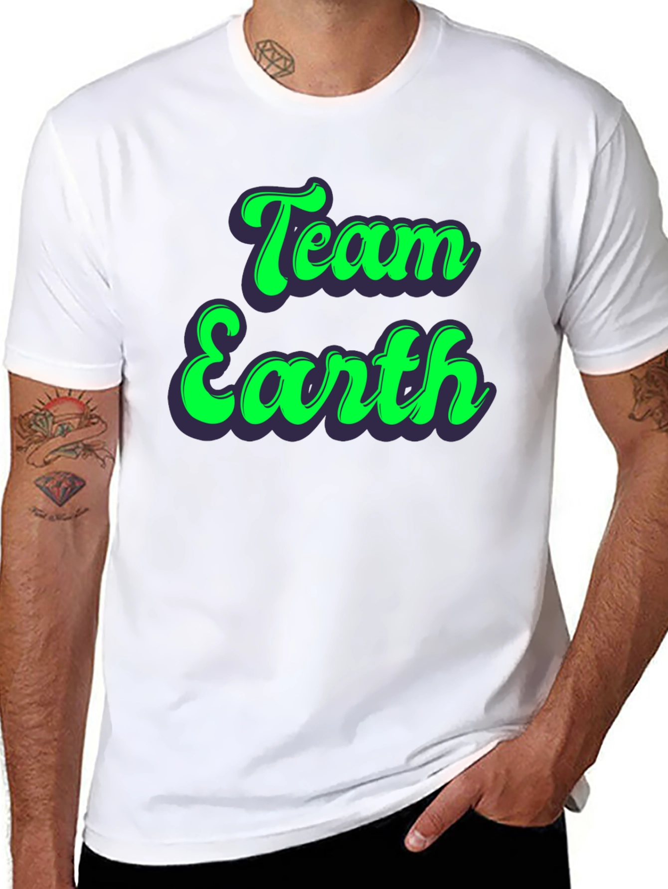 Team Earth Graphic Tee - Environmental Awareness