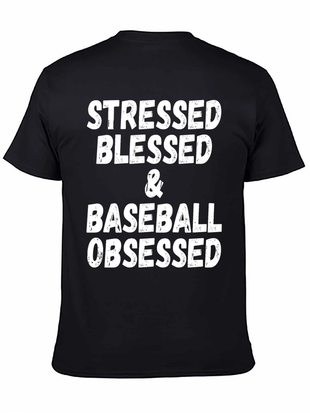 Stressed Blessed Baseball Obsessed Graphic Tee